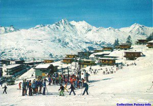 Front de neige de Peisey 1970