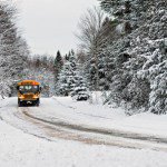 bus en hiver