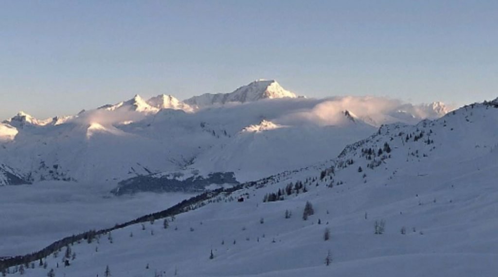 Le Mont-Blanc, vue du Télésiège Grizzly